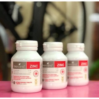Viên bổ sung kẽm Zinc Bioisland 120 viên cho bé từ 1 tuổi - xuất xứ Úc [Date 9/2023]