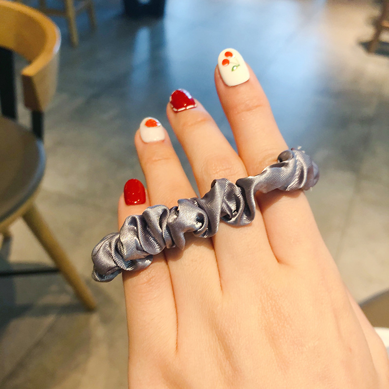 Small Satin Scrunchie Hair Ties,Cute Silk Hair Scrunchie Elastic Hairbands