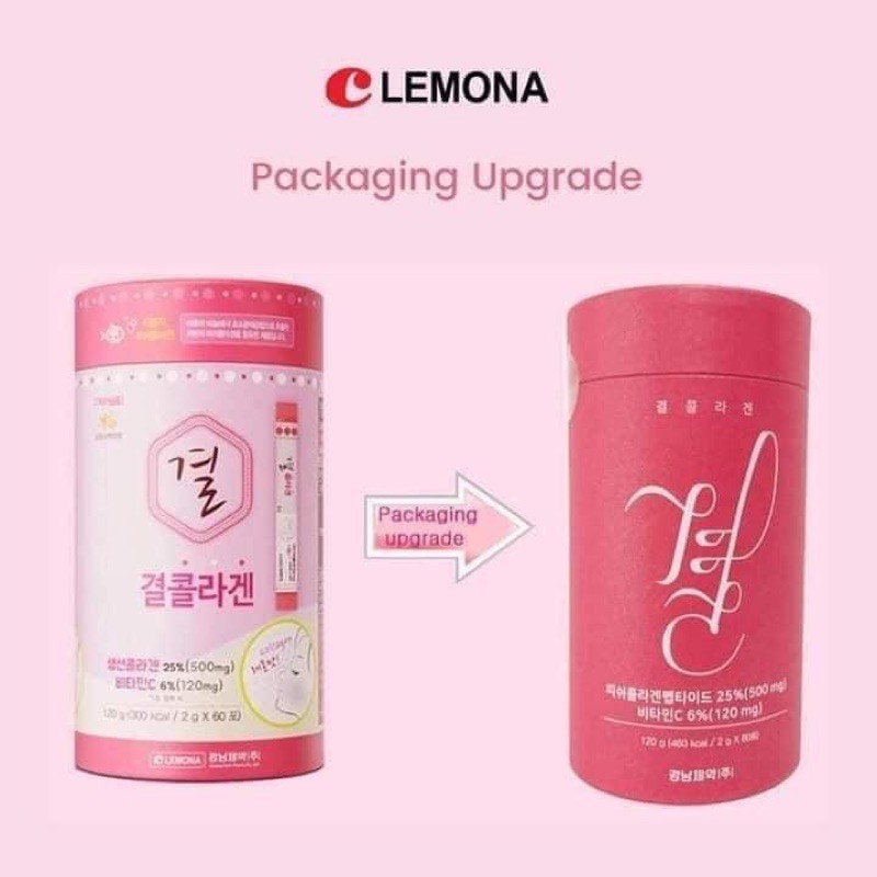 [HÀNG MỚI VỀ] Bột Uống Lemona Gyeol collagen Bổ Sung Collagen Hàn Quốc Hôp 60 gói