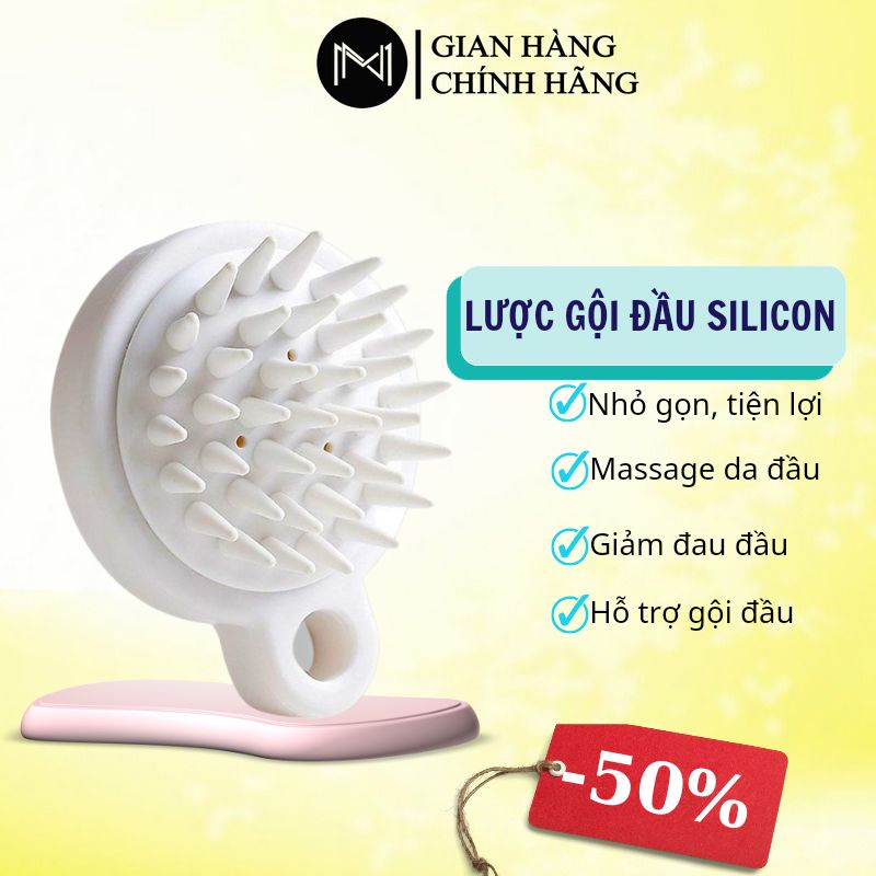 Lược Gội Đầu Muji Xuất Nhật - Massage Đầu Giảm Stress - Ngăn Ngừa Và Kích Thích Mọc Tóc chính hãng