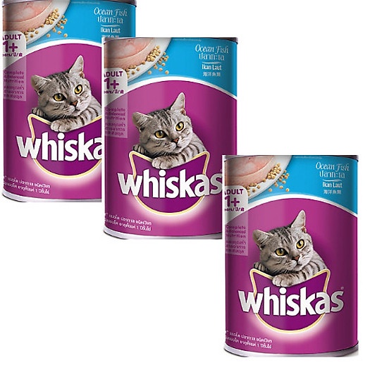 Pate whiskas lon 400g dành cho mèo thức ăn dinh dưỡng nhiều vị cá ngừ cá thu cá biển PetTools