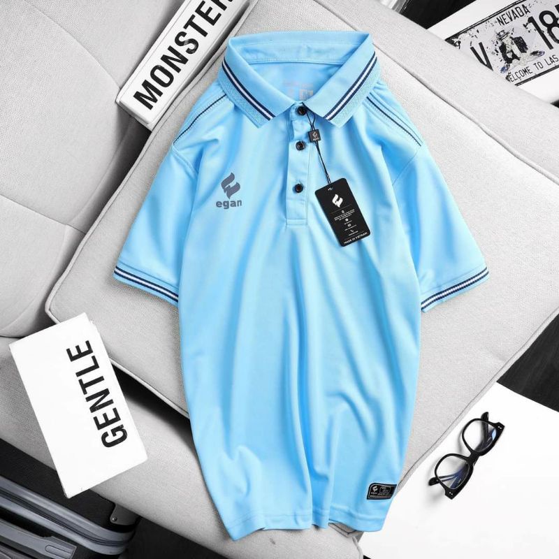 ÁO POLO UV EGAN 03 MÀU XANH BIỂN MỚI ĐẸP!