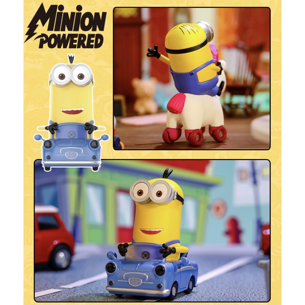 Búp Bê Minions Lái Xe Popmart Dễ Thương