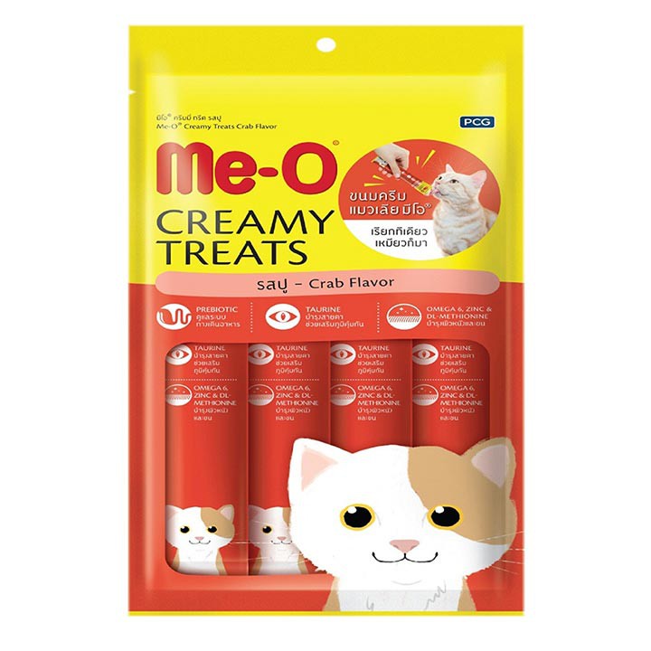 [Mã 208FMCGSALE giảm 8% đơn 500K] Bánh Thưởng dạng kem Me-O Creamy Treats 60g - Cutepets