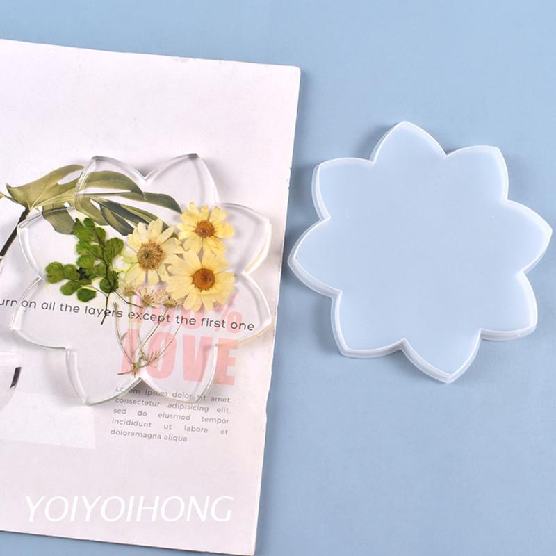 Khuôn silicone làm đế lót ly hình hoa sen DIY
