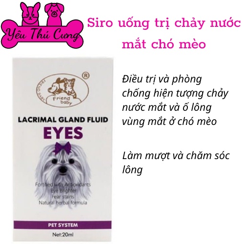 Siro uống chống chảy nước mắt chó mèo EYE - Điều tiết tuyến lệ-YÊU THÚ CƯNG