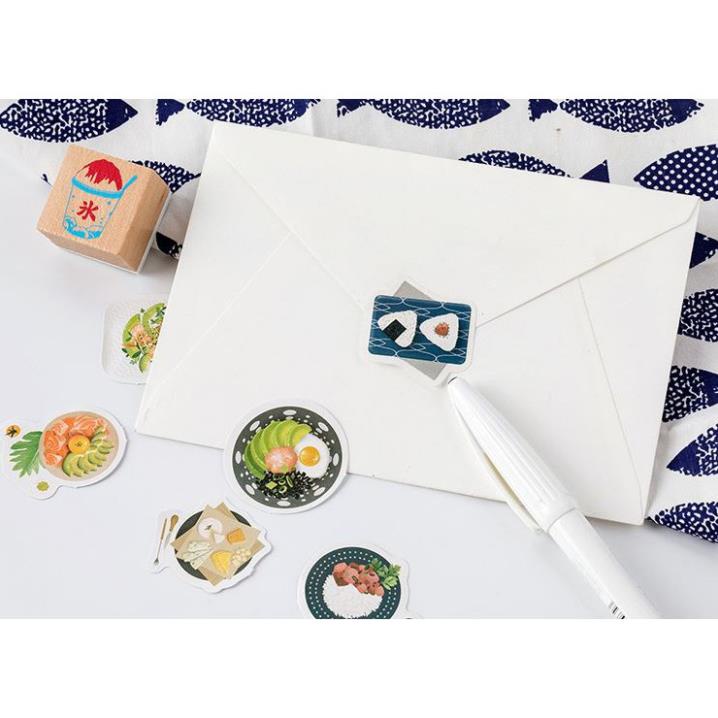 Bộ 46 Sticker Món Ăn Hàn Quốc Ngon Miệng E65
