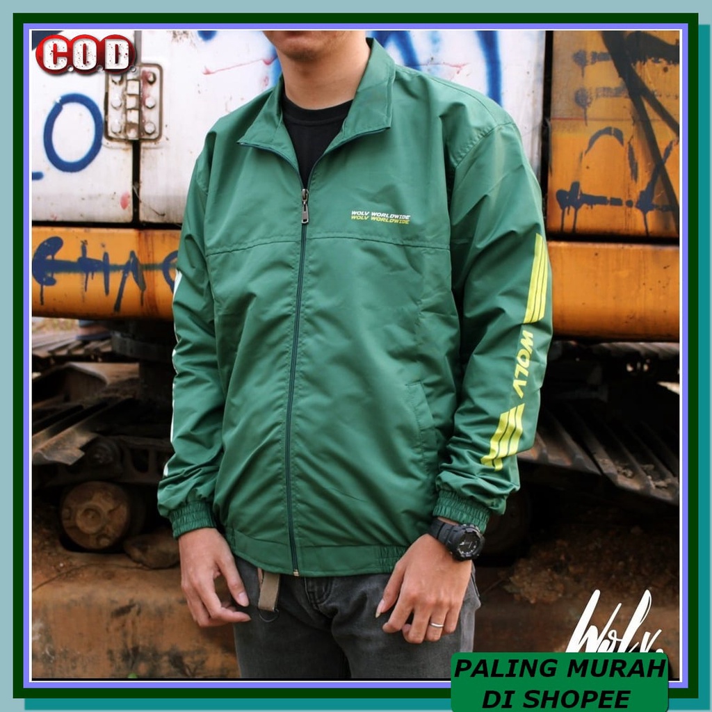 Áo khoác Hoodie 100% Ori Parka XL489 Parachute hình chó sói