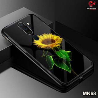 Ốp lưng cường lực hình hoa hướng dương MK68 cho điện thoại Oppo A5-A9 2020