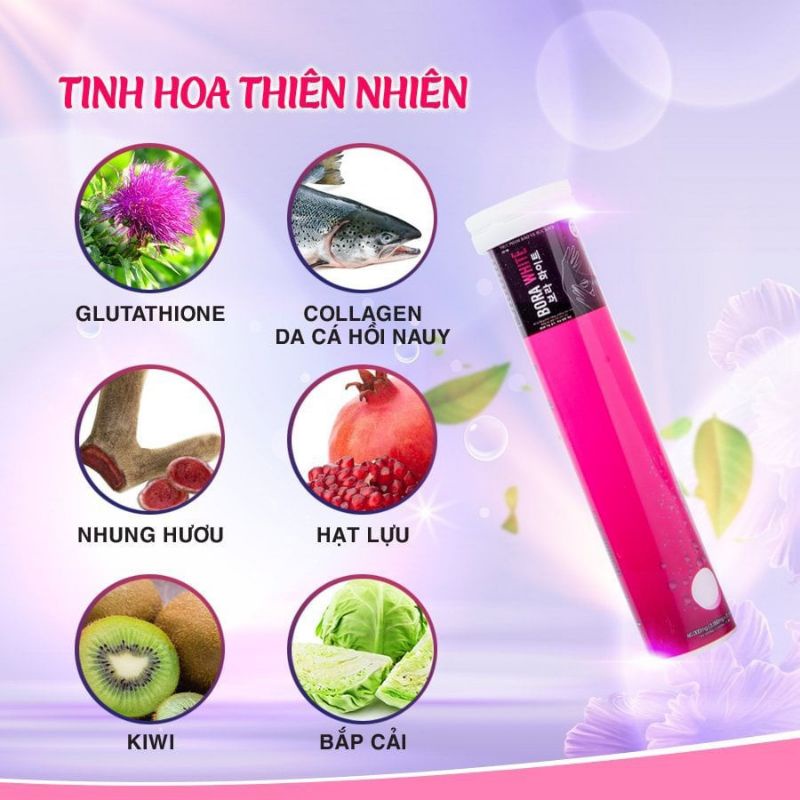 Viên sủi trắng da mờ nám Bora White cam kết chính hãng.-873