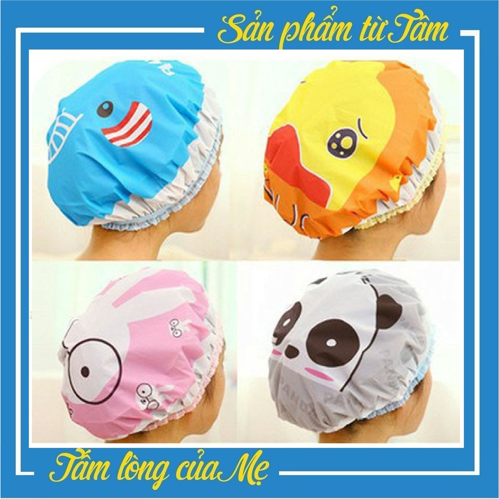 Mũ Tắm Trùm Tóc Hình Thú Cute