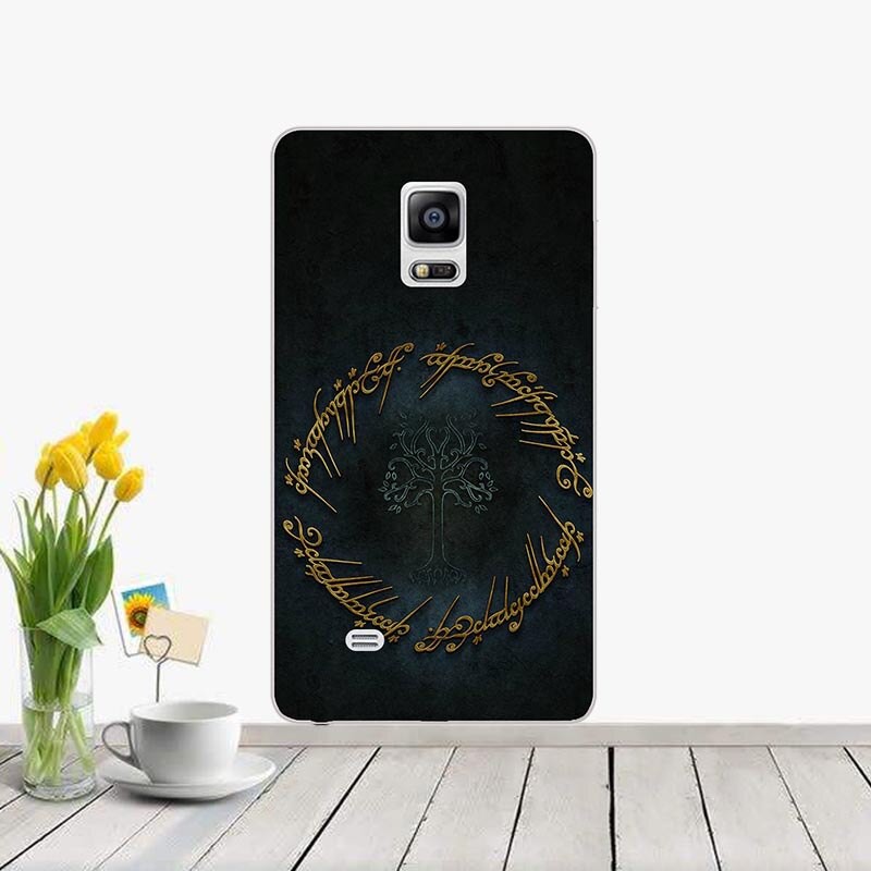 Ốp lưng Bằng Silicone Mềm In Họa Tiết Hoa Lá Cho Samsung Galaxy Note Edge N9150 N915 Sm-N915F