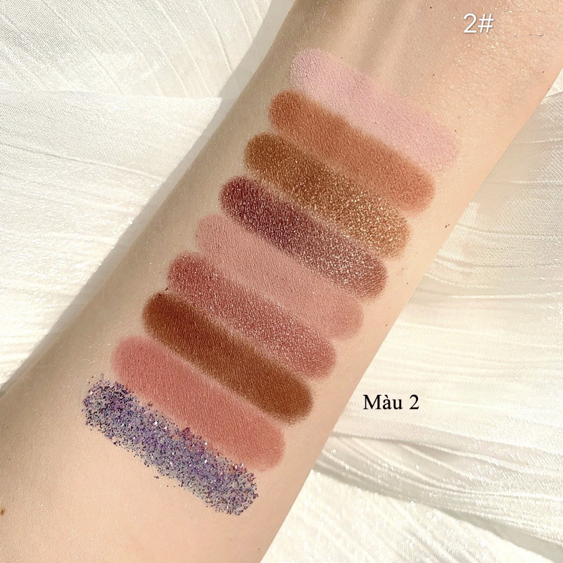 Bảng Phấn Mắt 9 Ô Dikalu Soft Eye Shadow Kim Tuyến Lấp Lánh