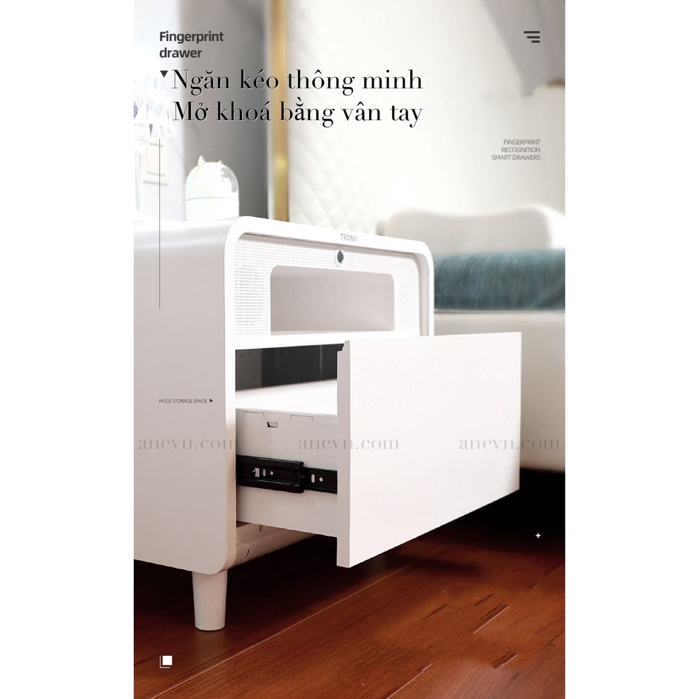 Tủ đầu giường thông minh có khóa vân tay kệ đầu giường mini Tronxi TG -A5627 Hàng nội địa trung