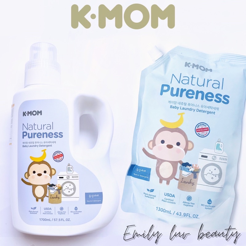 Nước giặt đồ sơ sinh hữu cơ K-MOM Hàn Quốc