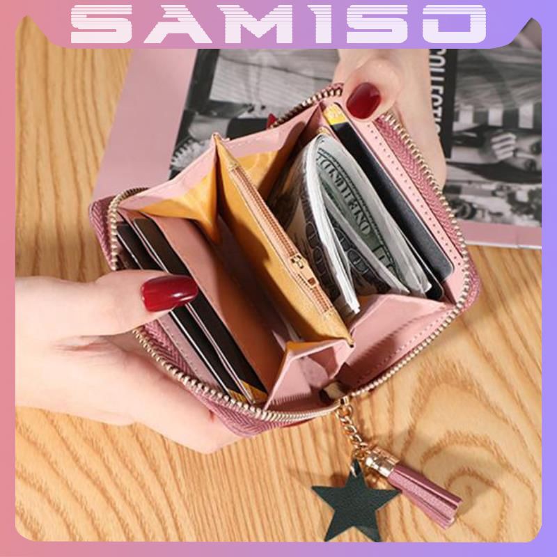 Ví nữ ngắn đẹp cầm tay mini nhỏ gọn bỏ túi nhiều ngăn dễ thương NG26 | BigBuy360 - bigbuy360.vn