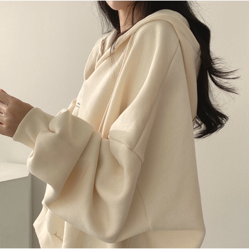 Áo Hoodie Dáng Rộng Thiết Kế Đơn Giản Thời Trang Mùa Thu Mới Cho Nữ