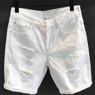 Quần sọt jean nam màu trắng ,Quần đùi màu đỏ thời trang cao cấp nam MuradFashion MS130 xịn
