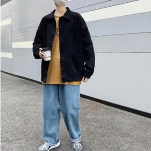 Áo Sơ Mi From Rộng ,Áo Khoác Chất Thô Kaki Cho Cả Nam Và Nữ .