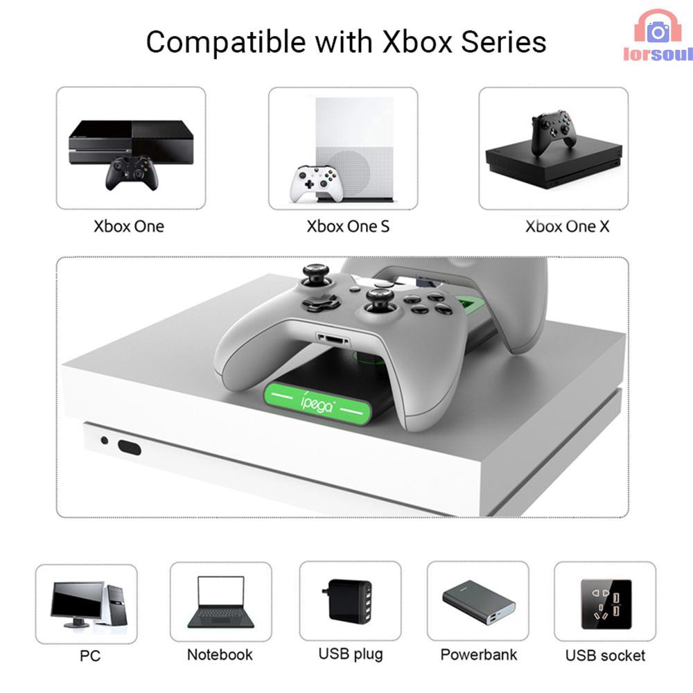 Đế Sạc Đôi Có Đèn Led Và Dây Cáp Điều Khiển Chơi Game Xbox One / One S / One X Ipega Pg-xb003
