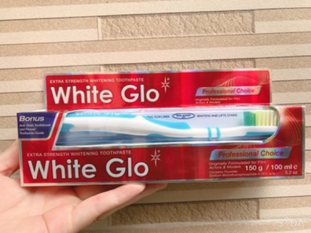 Kem đánh răng White Glo các màu 150ml (tặng kèm bàn chải đánh răng)