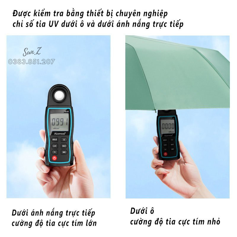 Dù Che Mưa Ổ Che Mưa Nắng 12 Nan Cao Cấp Chịu Lực Tốt Chống Tia UV Tiện Lợi