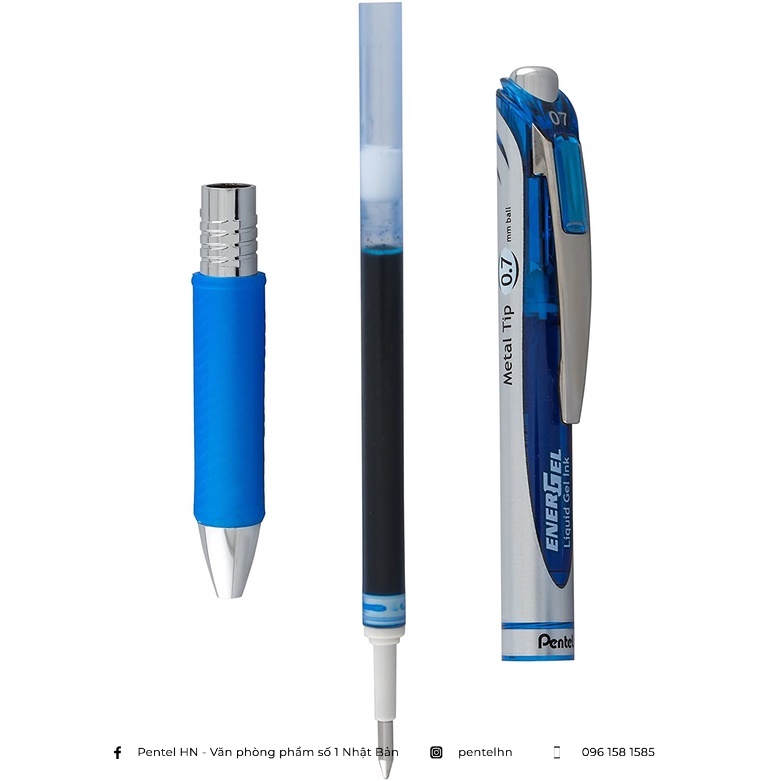Ruột Bút Ký Pentel Energel LR7  | Mực Ra Đều/ Êm/ Mịn/ Siêu Nhanh Khô| Hàng Chính Hãng Pentel Việt Nam | GDP
