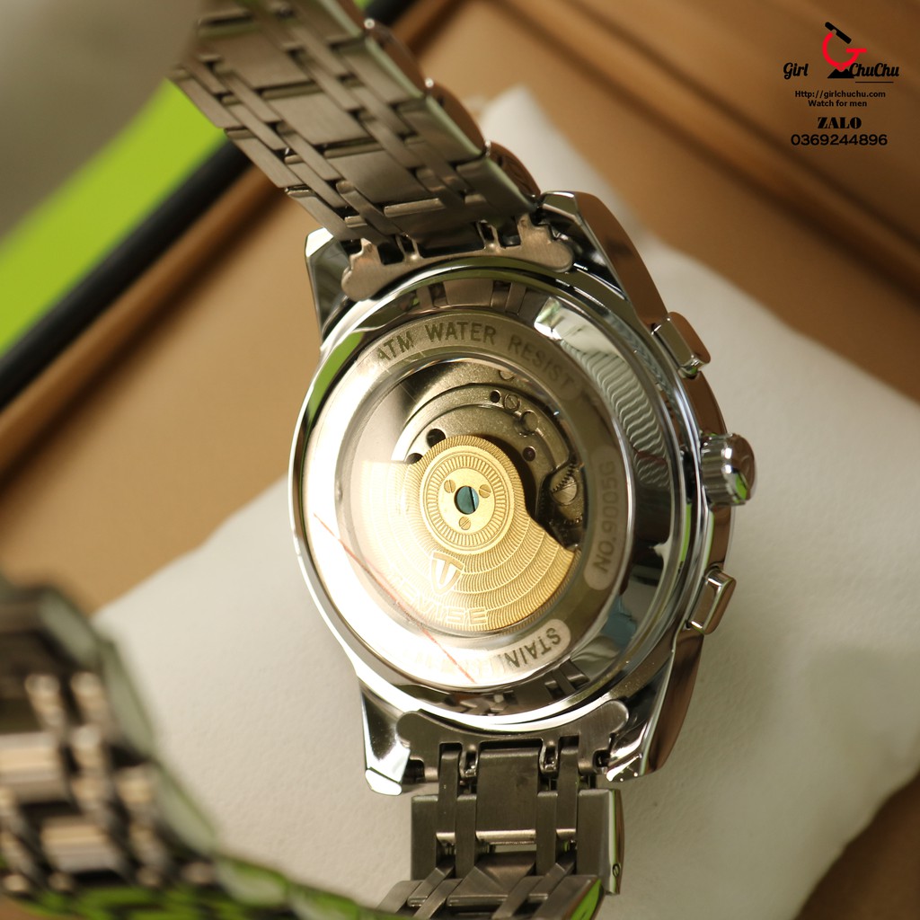 Đồng Hồ Nam Tevise Cơ Lộ Máy Với Các Chức Năng Lịch, Ngày Rất Tiện Lợi, Máy Cơ Tự Động Không Cần Dùng Pin | BigBuy360 - bigbuy360.vn