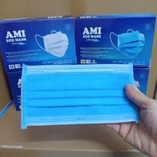 Khẩu trang than hoạt tính AMI (Hàng chính hãng - 4 lớp)