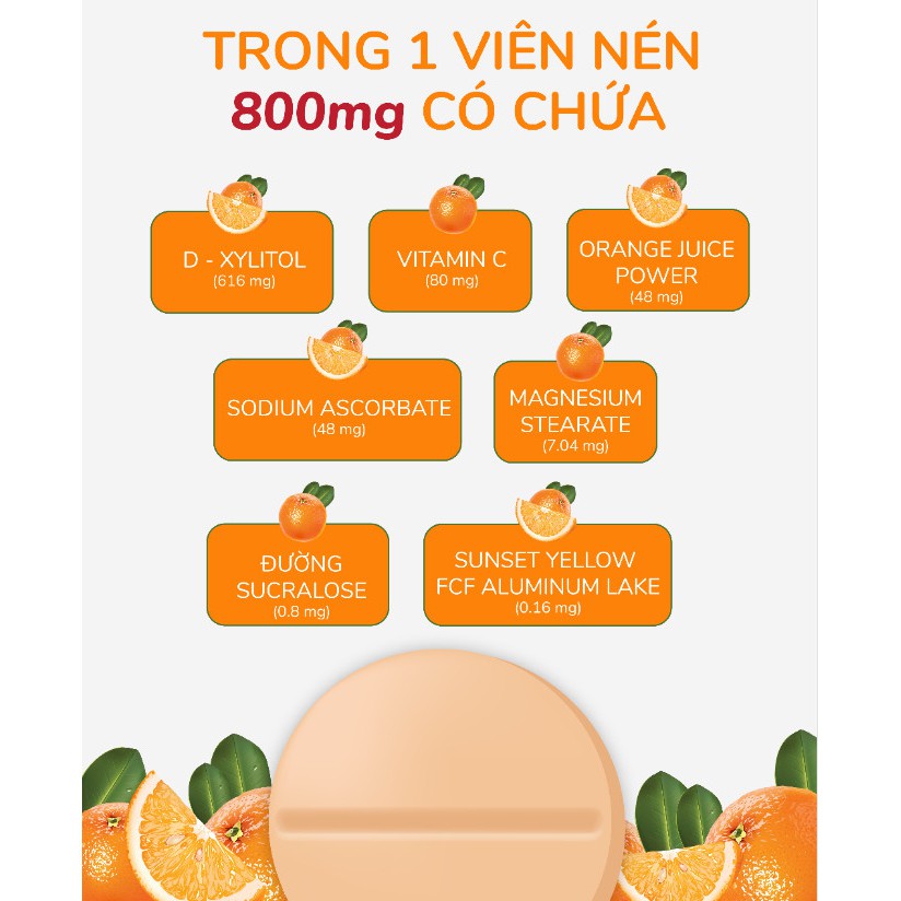 THỰC PHẨM BẢO VỆ SỨC KHỎE VIÊN VITAMIN C – HƯƠNG CAM | BigBuy360 - bigbuy360.vn