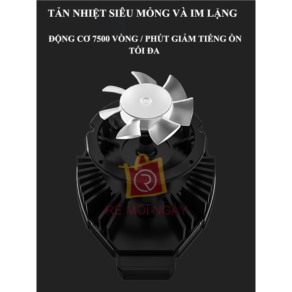 Quạt tản nhiệt điện thoại Memo DL06 - Quạt tản nhiệt sò lạnh bán dẫn làm mát tức thì tăng hiệu năng - Cooling Gaming | BigBuy360 - bigbuy360.vn
