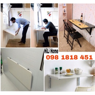 Bộ bàn gấp treo tường thông minh