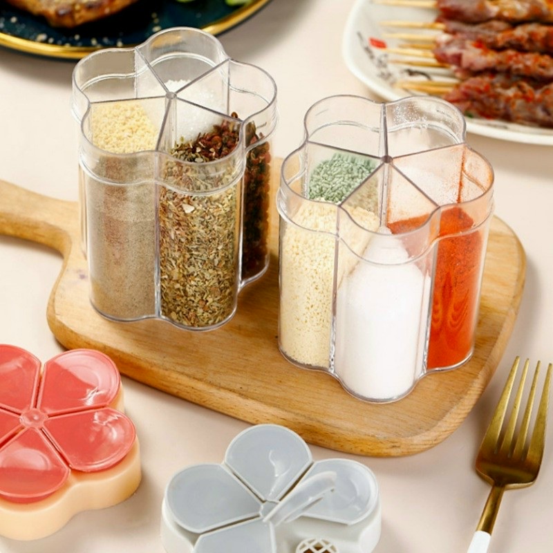 Hộp Đựng Gia Vị Chia Ngăn Tiện Lợi