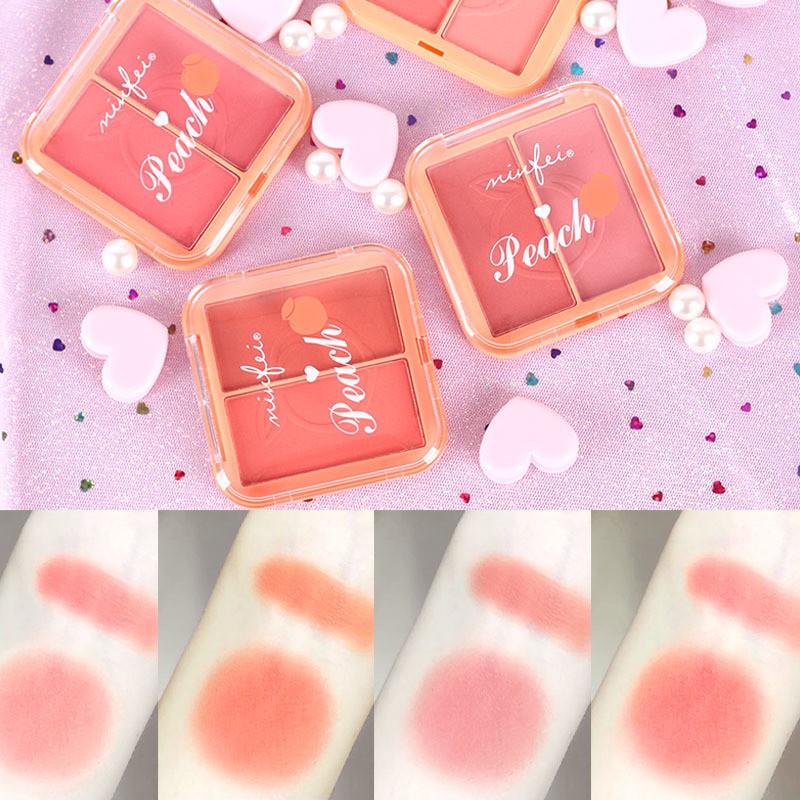 ❤️ Phấn Má Hồng 2 Ô Trái Đào Minfei/ AnyLady Peach Blusher Siêu Dễ Thương❤️-Z10-K9T4 | Thế Giới Skin Care