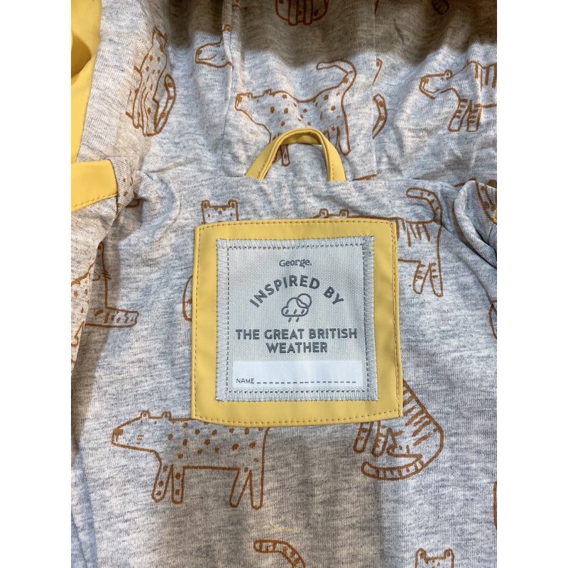 Áo khoác raincoat George Hổ Vàng