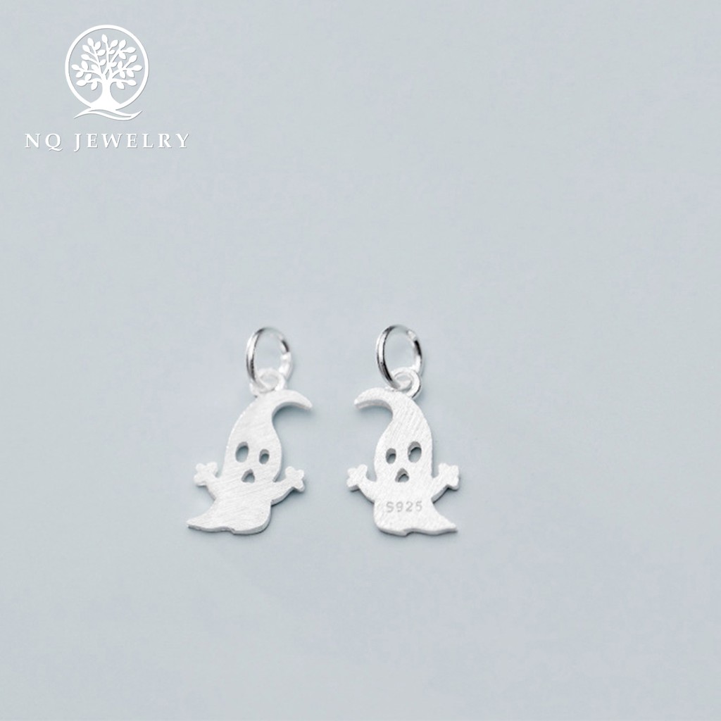 Charm bạc hình bóng ma treo - NQ Jewelry