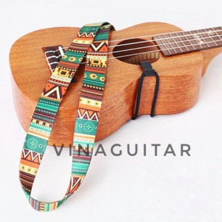 Dây đeo Ukulele thổ cẩm không cần đục đàn