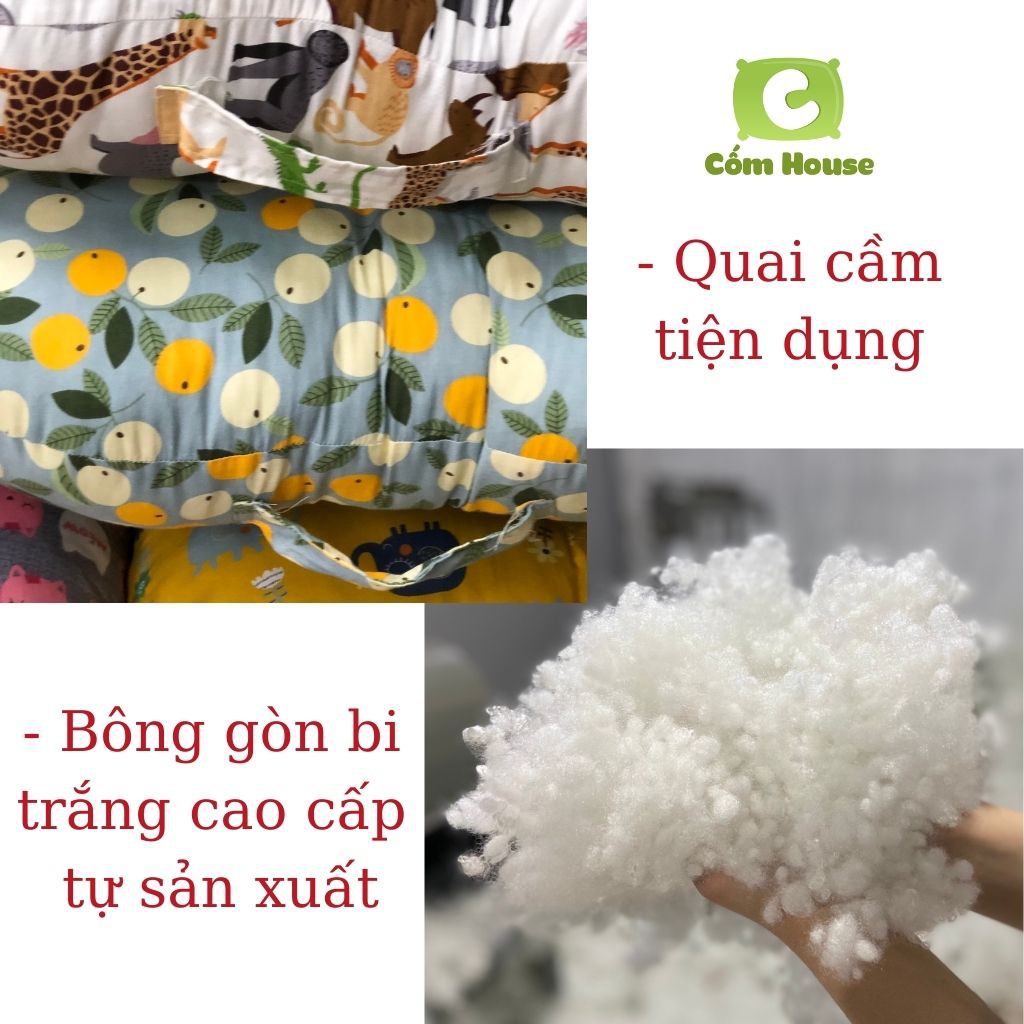 Gối Chống Trào Ngược, Gối Đa Năng Giúp Giảm Nôn Trớ Cho Bé Kt 70x70 Nhiều Màu Sắc