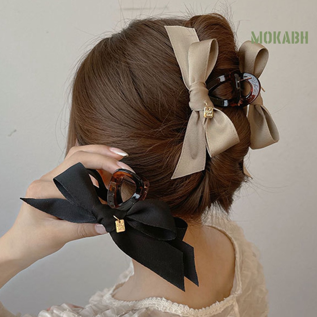 Kẹp Tóc Càng Cua Bằng Vải Lấp Lánh Chống Trượt Ổn Định Cho Nữ