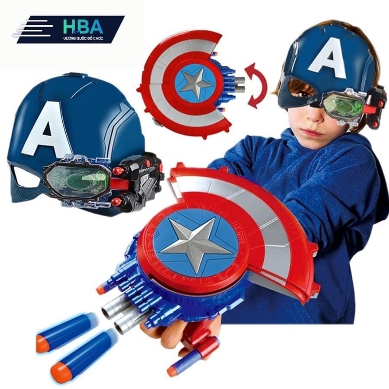 Đồ chơi trẻ em cho bé Siêu Nhân Siêu anh hùng Đội Trưởng Mỹ Người Sắt Captain America