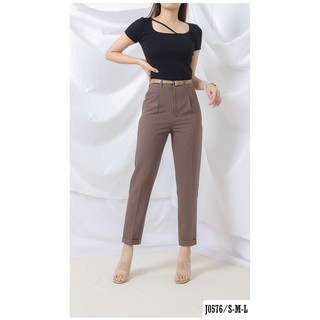 Quần Tây Nữ Màu Nâu Kém Thắt Lưng J0576 - Jeany