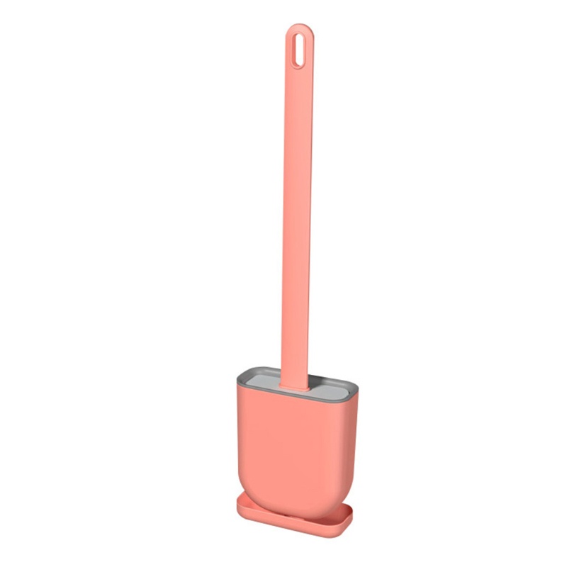 Bàn Chải Cọ Bồn Cầu Đầu Phẳng Gắn Tường Bằng Silicone