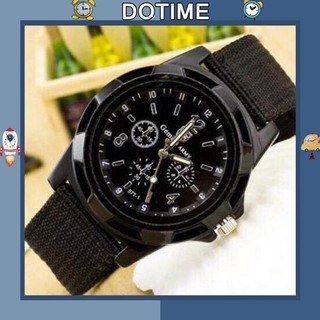 Đồng hồ nam Dotime đeo tay thời trang mặt tròn dây dù trẻ trung ZO72