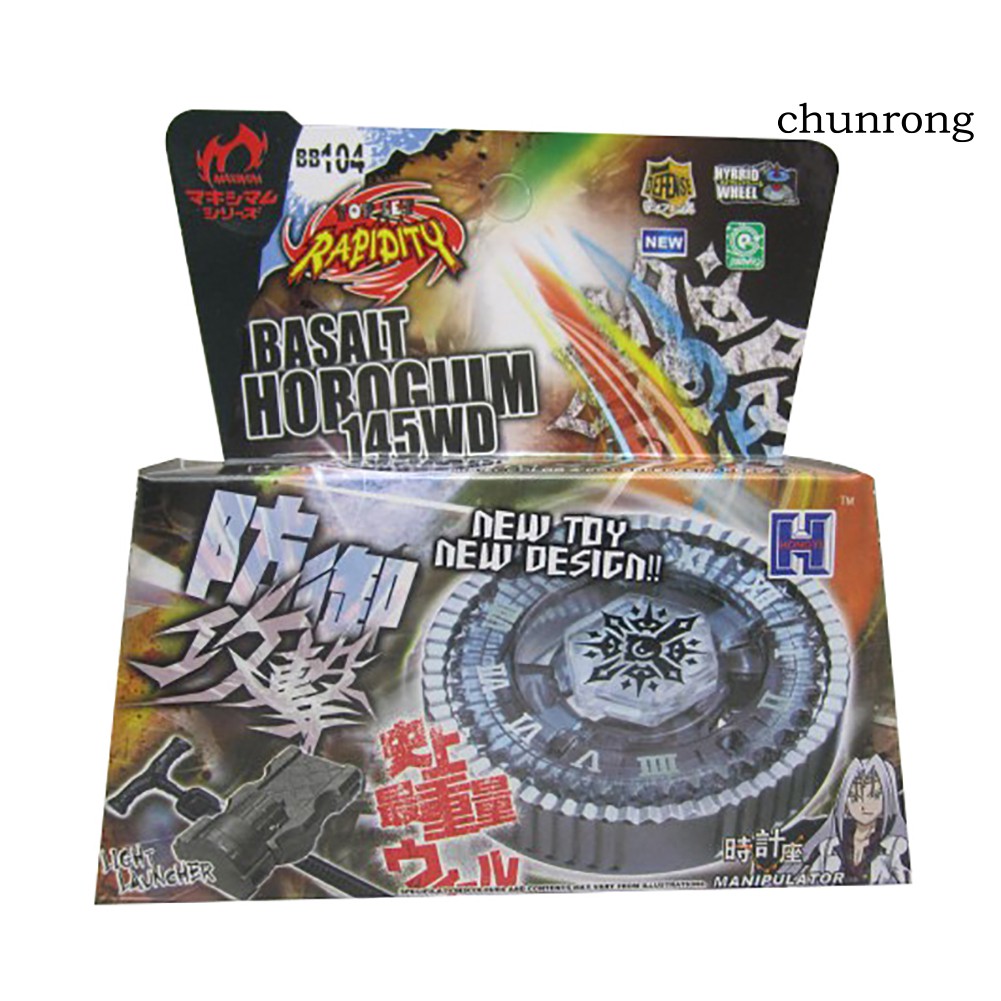 CR+Metal Master 4D Fusion Spinning Tops Beyblade Gyroscope BB104 Toy with Launcher