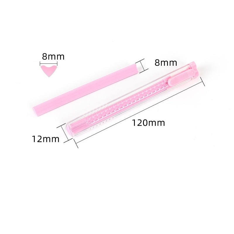 1 Bộ Gôm Tẩy Bút Chì Hình Trái Tim Bằng PVC Màu Sắc Ngẫu Nhiên Tiện Dụng Cho Văn Phòng C7090