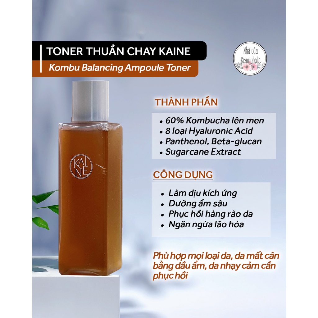 Toner thuần chay KAINE KOMBU BALANCING AMPOULE TONER