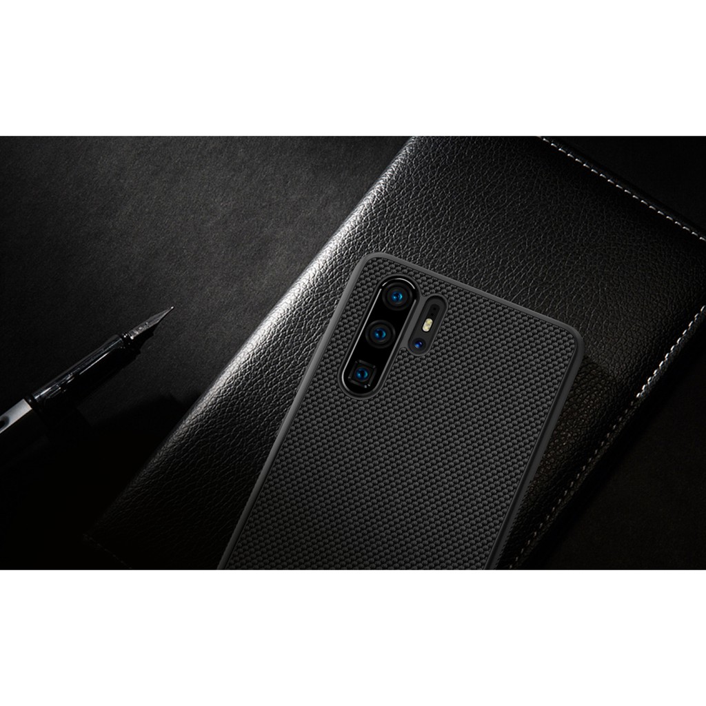 Ốp Lưng Nillkin Textured Case Vân Carbon Siêu Mỏng Màu Đen Cho Huawei P30 Pro / Huawei P30