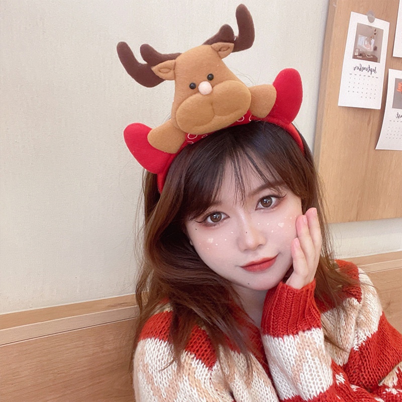 Băng Đô Cài Tóc Hình Tuần Lộc / Ông Già Noel / Người Tuyết Phong Cách Giáng Sinh Năm Mới