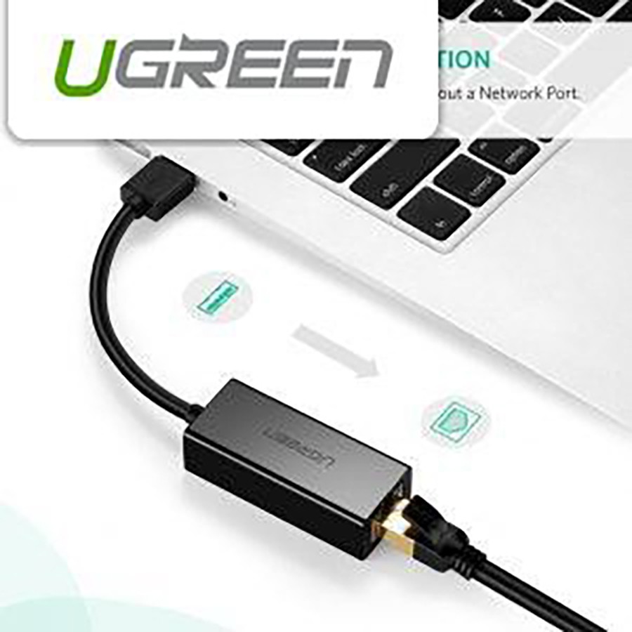 Cáp USB to Lan Ugreen 20254 tốc độ 10/100Mbps chính hãng - HapuStore