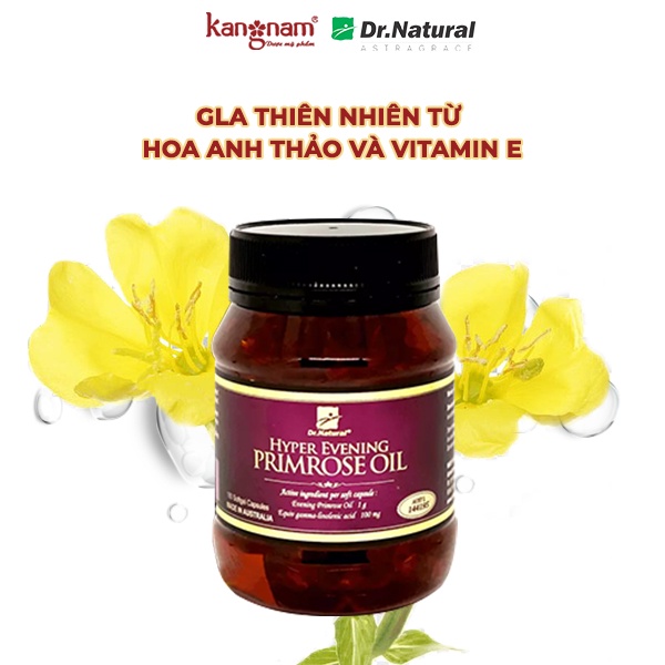 Viên Tinh Dầu Hoa Anh Thảo Dr Natural Hyper Evening Primrose Oil Hộp 180 viên